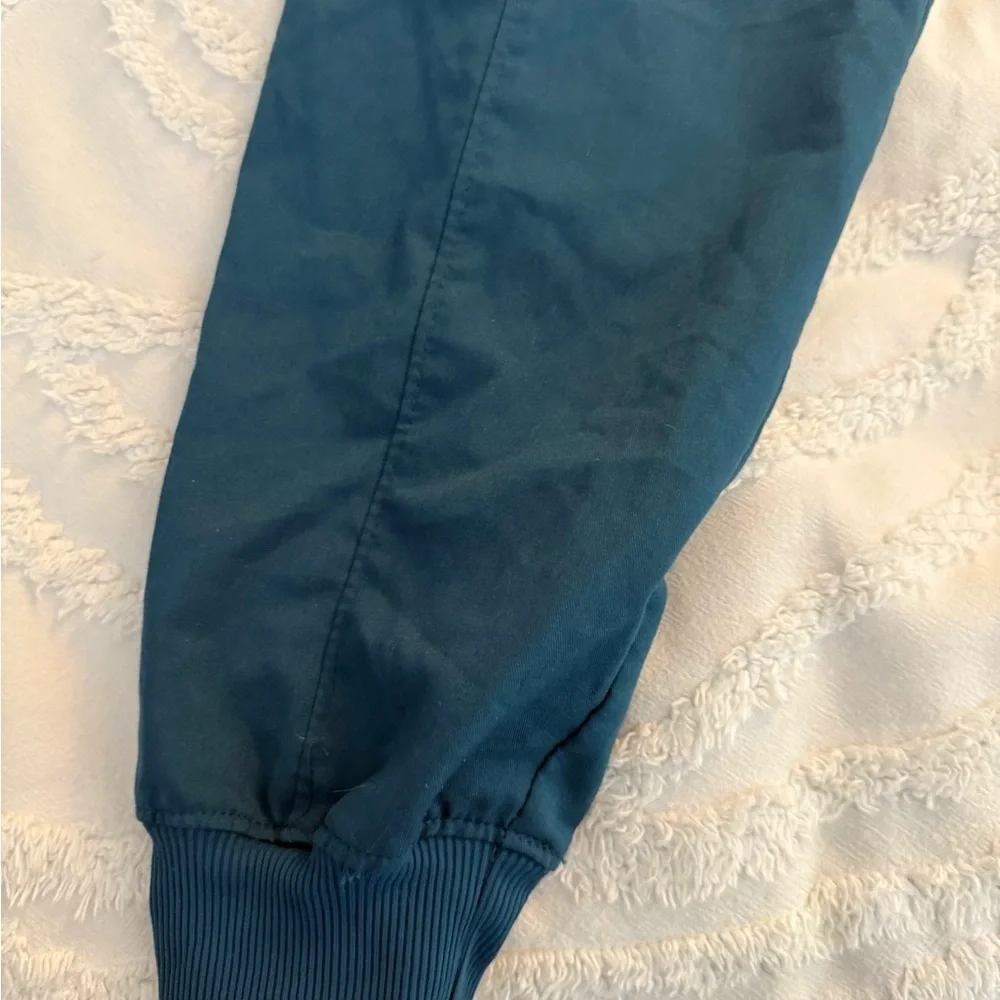 WoMen's tel blue scrub Pants